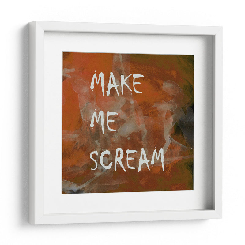 Fondo 2 Hazme gritar Todo en mayúsculas Terracota cobre - Lori Ann Folz | Cuadro decorativo de Canvas Lab