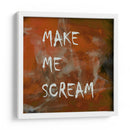 Fondo 2 Hazme gritar Todo en mayúsculas Terracota cobre - Lori Ann Folz | Cuadro decorativo de Canvas Lab