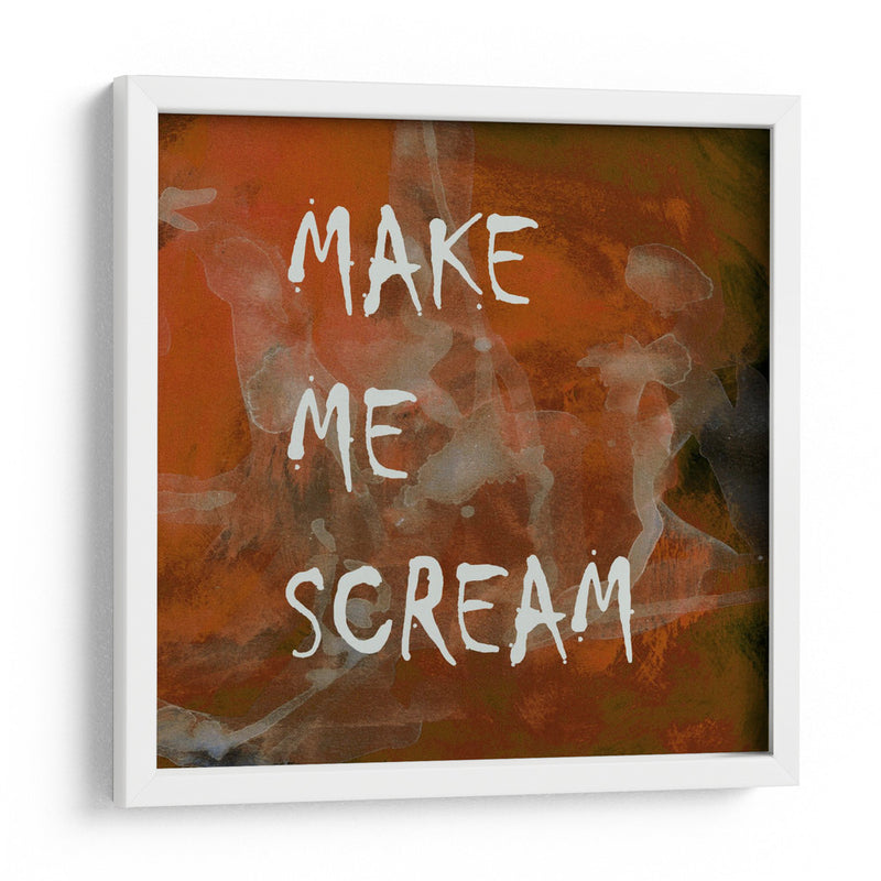 Fondo 2 Hazme gritar Todo en mayúsculas Terracota cobre - Lori Ann Folz | Cuadro decorativo de Canvas Lab