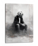 Escena de Halloween de un hombre con calabaza II - Justyna Jaszke | Cuadro decorativo de Canvas Lab