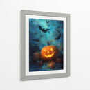 Escena de Halloween con calabaza y linterna III - Justyna Jaszke | Cuadro decorativo de Canvas Lab