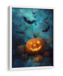 Escena de Halloween con calabaza y linterna III - Justyna Jaszke | Cuadro decorativo de Canvas Lab
