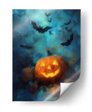 Escena de Halloween con calabaza y linterna III - Justyna Jaszke | Cuadro decorativo de Canvas Lab