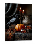 Escena de Halloween con calabaza y linterna II - Justyna Jaszke | Cuadro decorativo de Canvas Lab