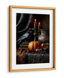 Escena de Halloween con calabaza y linterna II - Justyna Jaszke | Cuadro decorativo de Canvas Lab