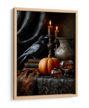 Escena de Halloween con calabaza y linterna II - Justyna Jaszke | Cuadro decorativo de Canvas Lab