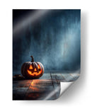 Escena de Halloween con calabaza y linterna I - Justyna Jaszke | Cuadro decorativo de Canvas Lab
