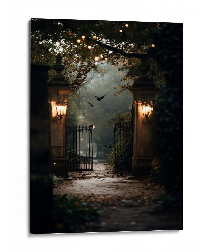 Escena de Halloween con lápidas II - Justyna Jaszke | Cuadro decorativo de Canvas Lab