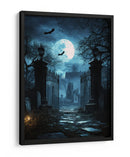 Escena de Halloween con lápidas I - Justyna Jaszke | Cuadro decorativo de Canvas Lab
