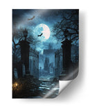 Escena de Halloween con lápidas I - Justyna Jaszke | Cuadro decorativo de Canvas Lab