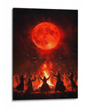 Escena de Halloween de brujas bailando V - Justyna Jaszke | Cuadro decorativo de Canvas Lab