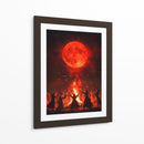 Escena de Halloween de brujas bailando V - Justyna Jaszke | Cuadro decorativo de Canvas Lab