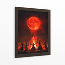 Escena de Halloween de brujas bailando V - Justyna Jaszke | Cuadro decorativo de Canvas Lab