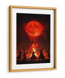 Escena de Halloween de brujas bailando V - Justyna Jaszke | Cuadro decorativo de Canvas Lab