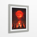 Escena de Halloween de brujas bailando V - Justyna Jaszke | Cuadro decorativo de Canvas Lab