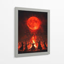 Escena de Halloween de brujas bailando V - Justyna Jaszke | Cuadro decorativo de Canvas Lab