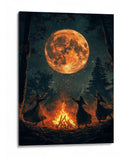 Escena de Halloween de brujas bailando III - Justyna Jaszke | Cuadro decorativo de Canvas Lab