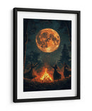 Escena de Halloween de brujas bailando III - Justyna Jaszke | Cuadro decorativo de Canvas Lab