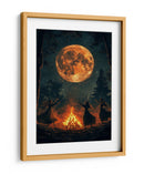 Escena de Halloween de brujas bailando III - Justyna Jaszke | Cuadro decorativo de Canvas Lab