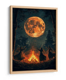 Escena de Halloween de brujas bailando III - Justyna Jaszke | Cuadro decorativo de Canvas Lab