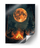 Escena de Halloween de brujas bailando III - Justyna Jaszke | Cuadro decorativo de Canvas Lab