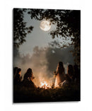 Escena de Halloween de brujas bailando II - Justyna Jaszke | Cuadro decorativo de Canvas Lab