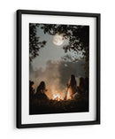 Escena de Halloween de brujas bailando II - Justyna Jaszke | Cuadro decorativo de Canvas Lab