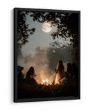 Escena de Halloween de brujas bailando II - Justyna Jaszke | Cuadro decorativo de Canvas Lab