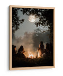 Escena de Halloween de brujas bailando II - Justyna Jaszke | Cuadro decorativo de Canvas Lab