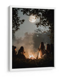 Escena de Halloween de brujas bailando II - Justyna Jaszke | Cuadro decorativo de Canvas Lab