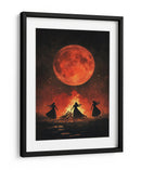 Escena de Halloween de brujas bailando - Justyna Jaszke | Cuadro decorativo de Canvas Lab