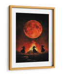 Escena de Halloween de brujas bailando - Justyna Jaszke | Cuadro decorativo de Canvas Lab