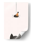 Gato y araña de Halloween - Menina Lisboa | Cuadro decorativo de Canvas Lab