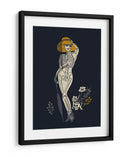 Ilustración gótica de moda negra n.° 2 - Annick | Cuadro decorativo de Canvas Lab