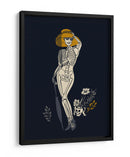 Ilustración gótica de moda negra n.° 2 - Annick | Cuadro decorativo de Canvas Lab