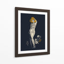 Ilustración gótica de moda negra n.° 2 - Annick | Cuadro decorativo de Canvas Lab