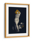 Ilustración gótica de moda negra n.° 2 - Annick | Cuadro decorativo de Canvas Lab