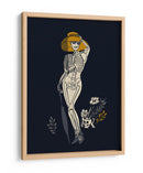 Ilustración gótica de moda negra n.° 2 - Annick | Cuadro decorativo de Canvas Lab