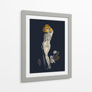 Ilustración gótica de moda negra n.° 2 - Annick | Cuadro decorativo de Canvas Lab