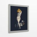Ilustración gótica de moda negra n.° 2 - Annick | Cuadro decorativo de Canvas Lab