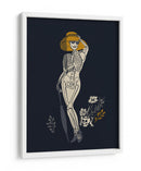 Ilustración gótica de moda negra n.° 2 - Annick | Cuadro decorativo de Canvas Lab