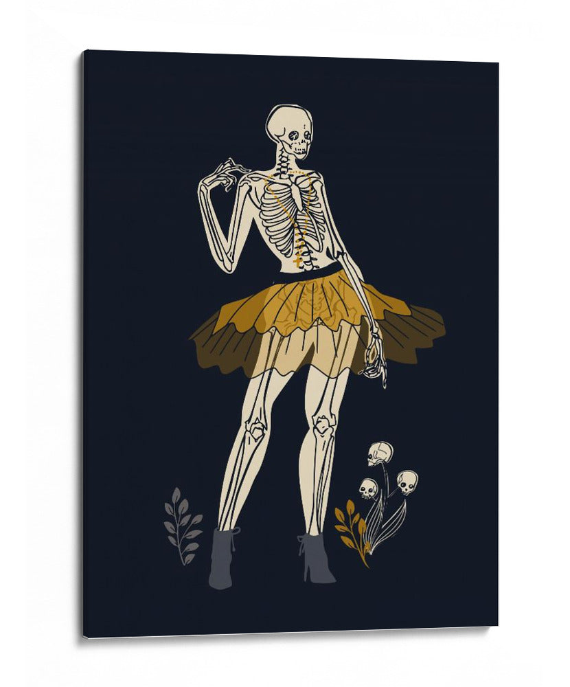 Ilustración gótica de moda negra n.° 1 - Annick | Cuadro decorativo de Canvas Lab