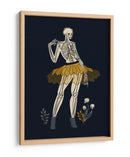 Ilustración gótica de moda negra n.° 1 - Annick | Cuadro decorativo de Canvas Lab