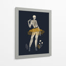 Ilustración gótica de moda negra n.° 1 - Annick | Cuadro decorativo de Canvas Lab