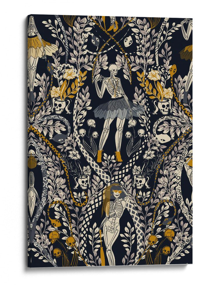 Patrón oscuro de la fashionista gótica - Annick | Cuadro decorativo de Canvas Lab