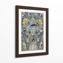 Patrón gris de la fashionista gótica - Annick | Cuadro decorativo de Canvas Lab