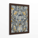 Patrón gris de la fashionista gótica - Annick | Cuadro decorativo de Canvas Lab