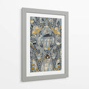 Patrón gris de la fashionista gótica - Annick | Cuadro decorativo de Canvas Lab