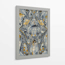 Patrón gris de la fashionista gótica - Annick | Cuadro decorativo de Canvas Lab