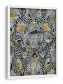 Patrón gris de la fashionista gótica - Annick | Cuadro decorativo de Canvas Lab